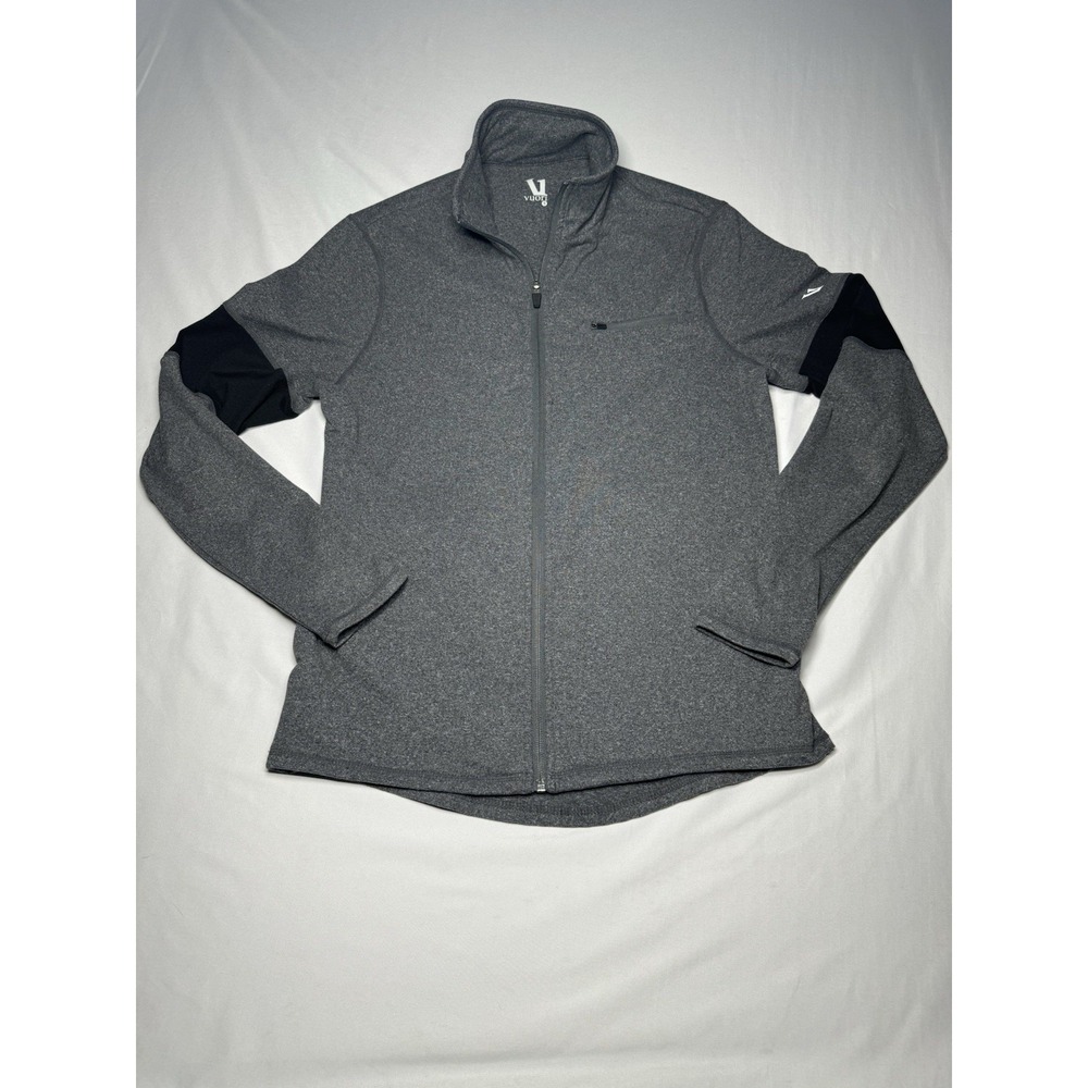 Vuori Terra Stretch Full Zip Performance Jacket Gray Heathered Women's S Yoga